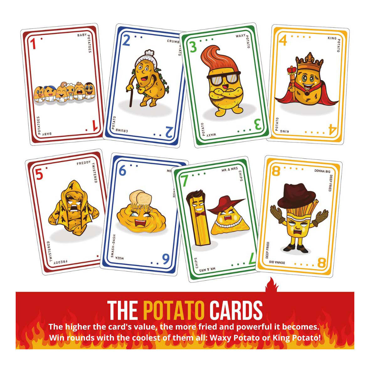 Fried potatoes fried potatoes card game burned edition (engelstalig)