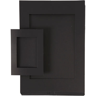 Https: www.cchobby.nl passepartout-lijsten-afm-a4-a6-180-gr-zwart-2x60-stuk-1-doos