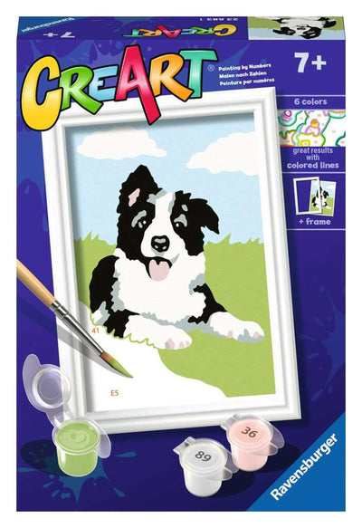 Ravensburger creart schilderen op nummer border collie