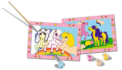 Ravensburger creart prancing ponies - schilderen op nummer voor kinderen