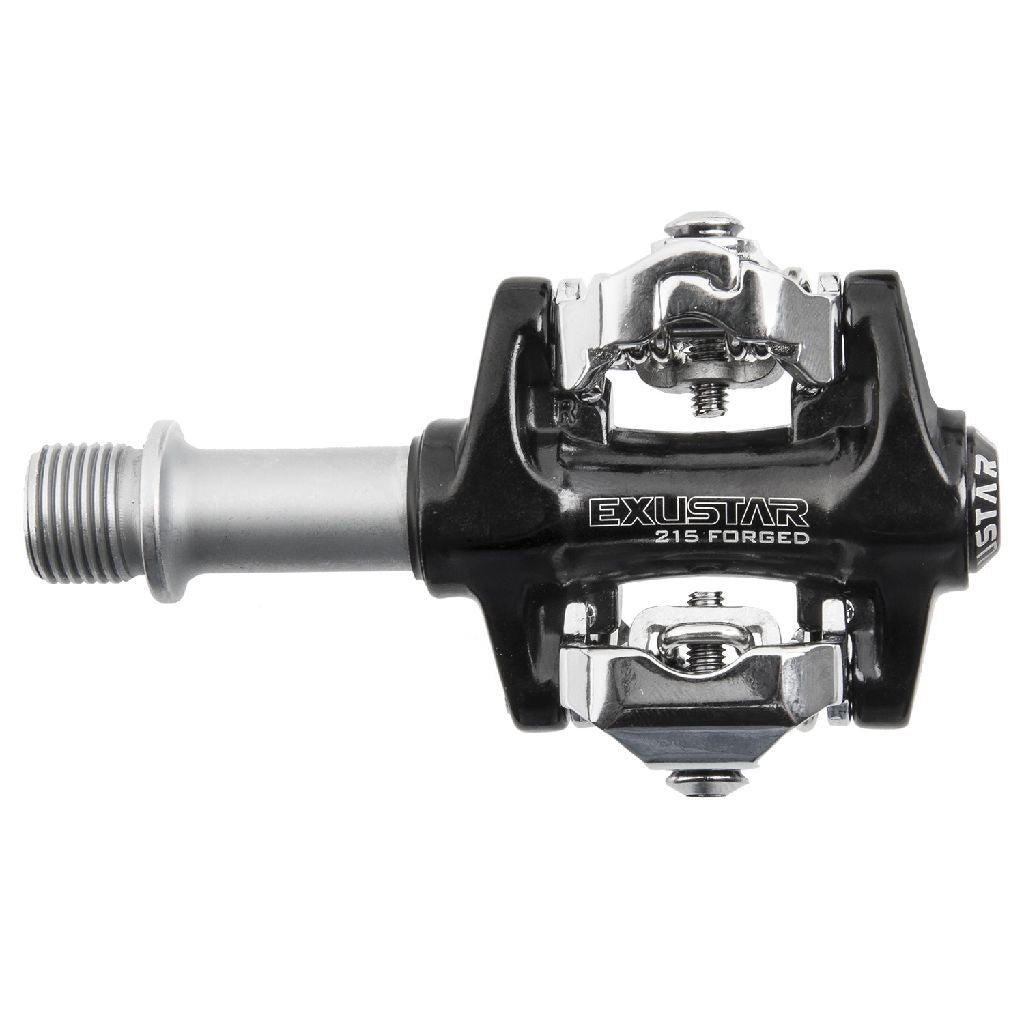 Exustar e-pm215 spd pedaal zwart zilver