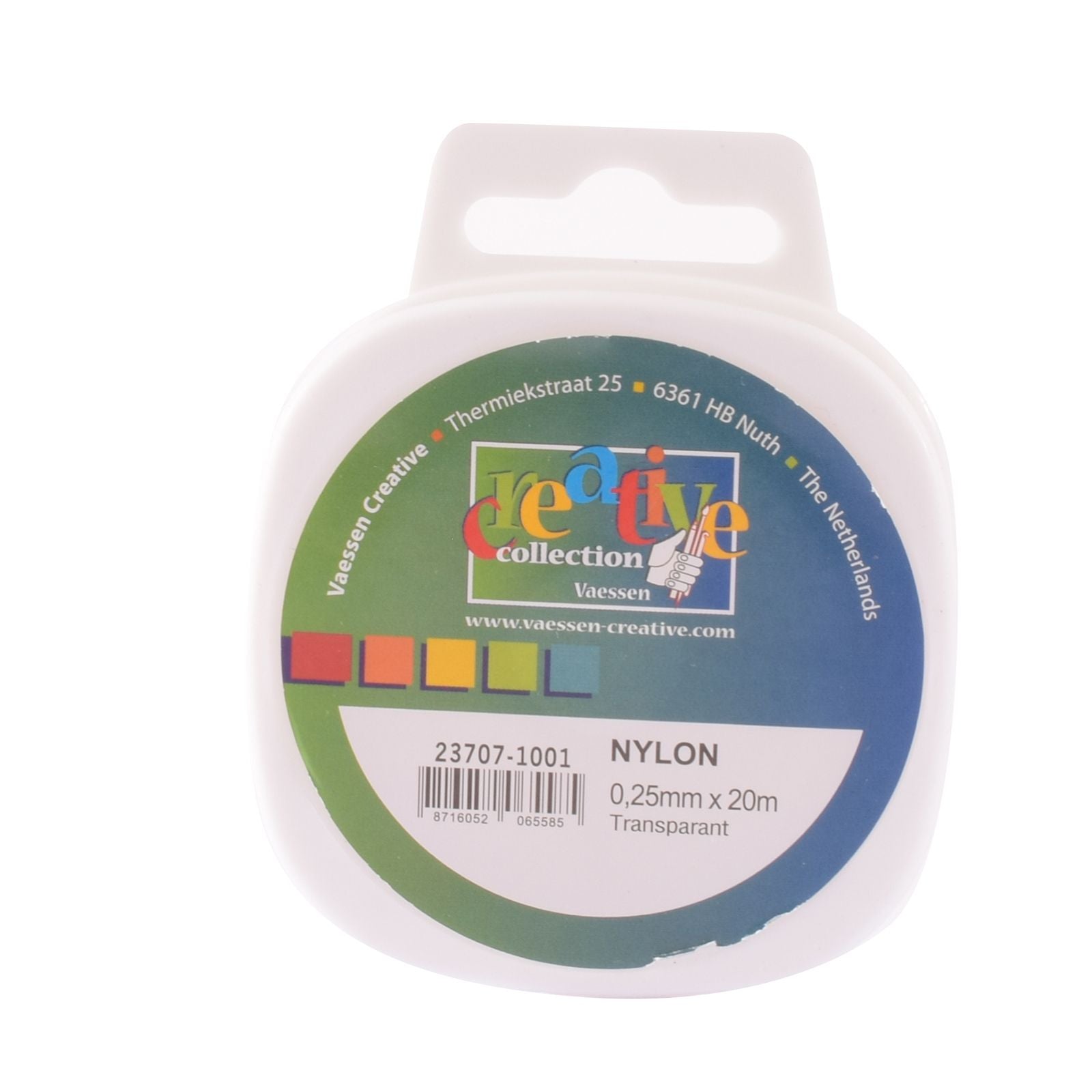 Vaessen creative • nylon draad 0,25mmx20m transp.