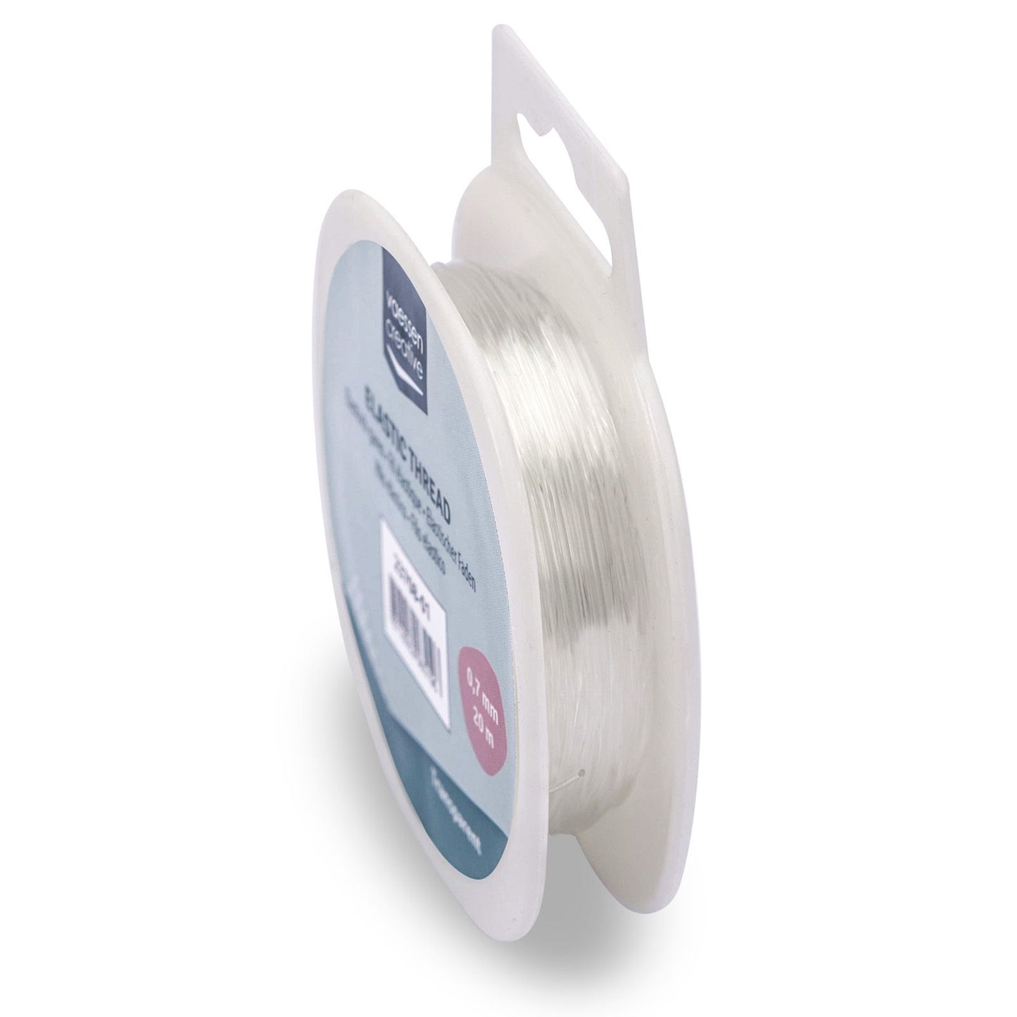 Vaessen creative • elastisch garen transparant 0,7mm