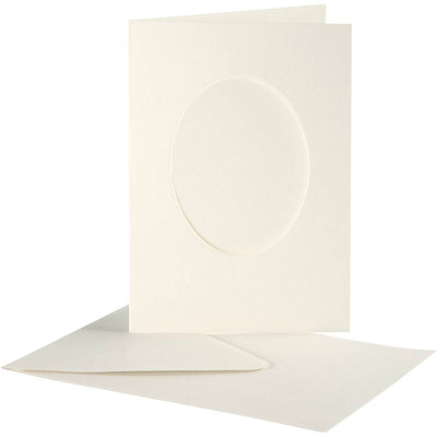 Creativ company https: www.cchobby.nl passepartout-kaarten-ovaal-afmeting-kaart-10-5x15-cm-afmeting-envelop-11-5x16-5-cm-off-white-10-set-1-doos