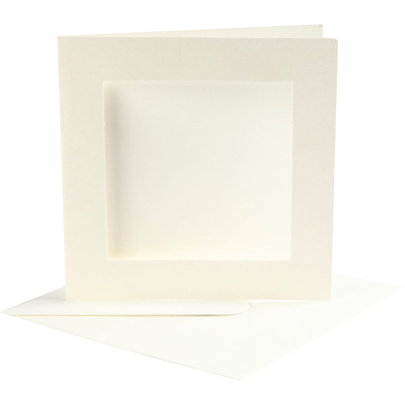 Creativ company https: www.cchobby.nl passepartout-kaarten-afmeting-kaart-12-5x12-5-cm-afmeting-envelop-13-5x13-5-cm-off-white-10-set-1-doos