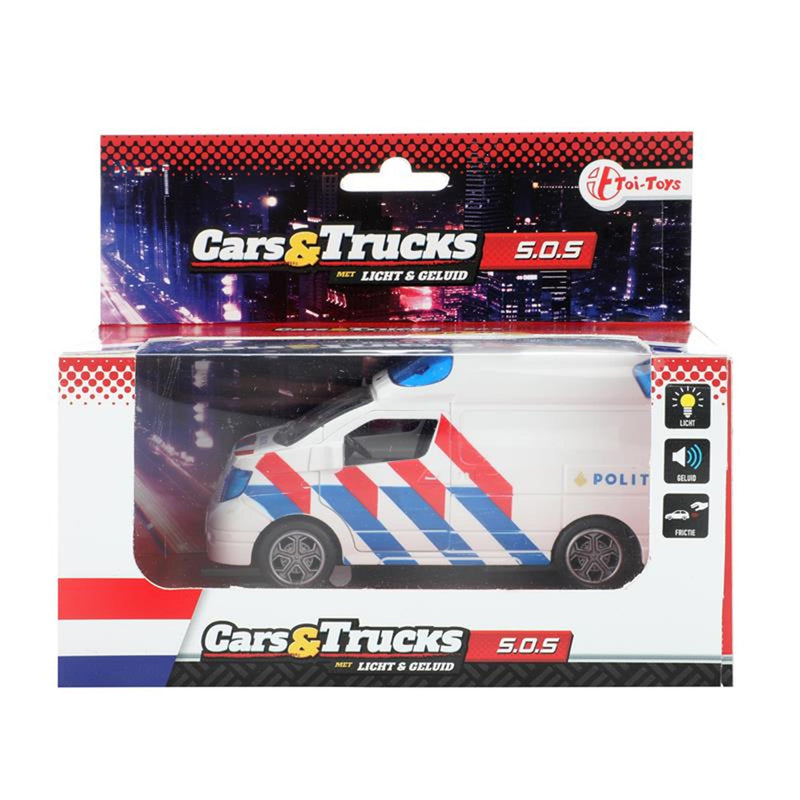 Toi-toys politiebusje frictie + licht en geluid