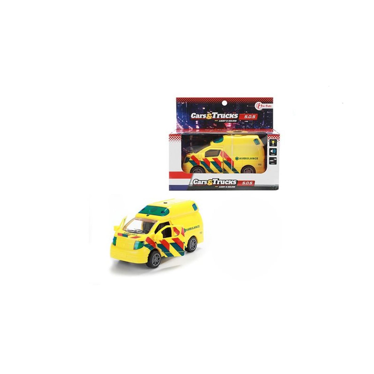 Toi-toys ambulance frictie + licht en geluid