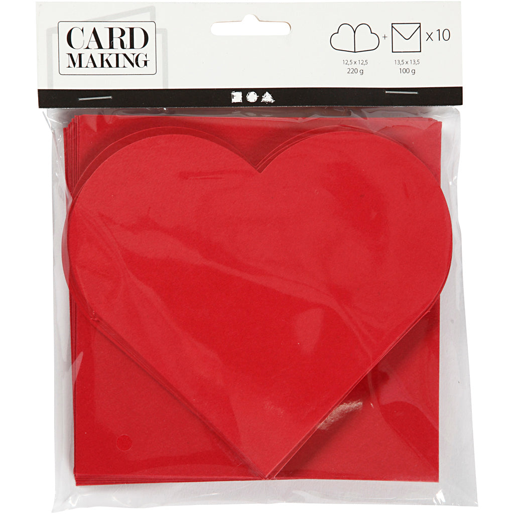 Creativ company https: www.cchobby.nl hartvormige-kaarten-afmeting-kaart-12-5x12-5-cm-afmeting-envelop-13-5x13-5-cm-rood-10-set-1-doos