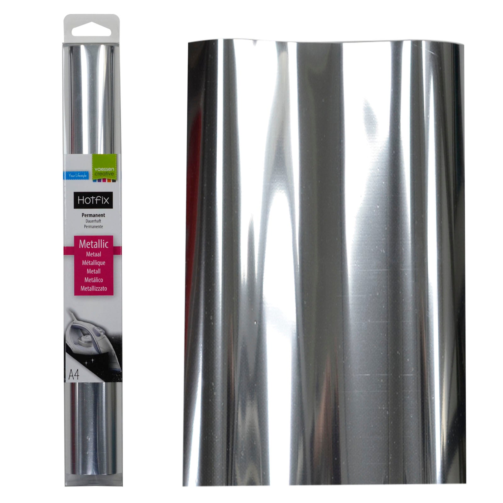 Vaessen creative • metallic flex a4 silver