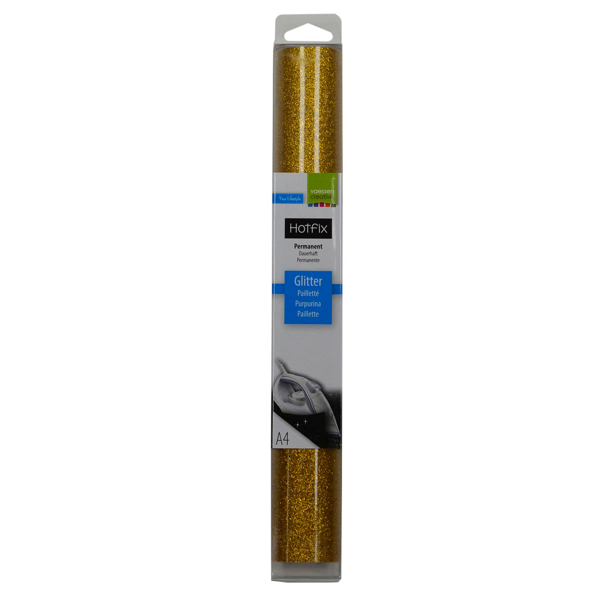 Vaessen creative • glitter flex a4 gold