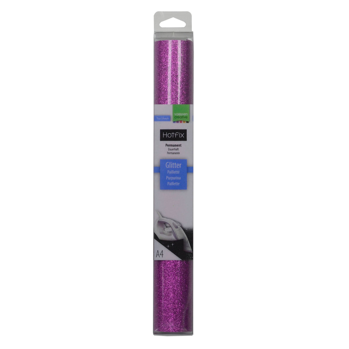 Vaessen creative • glitter flex a4 purple