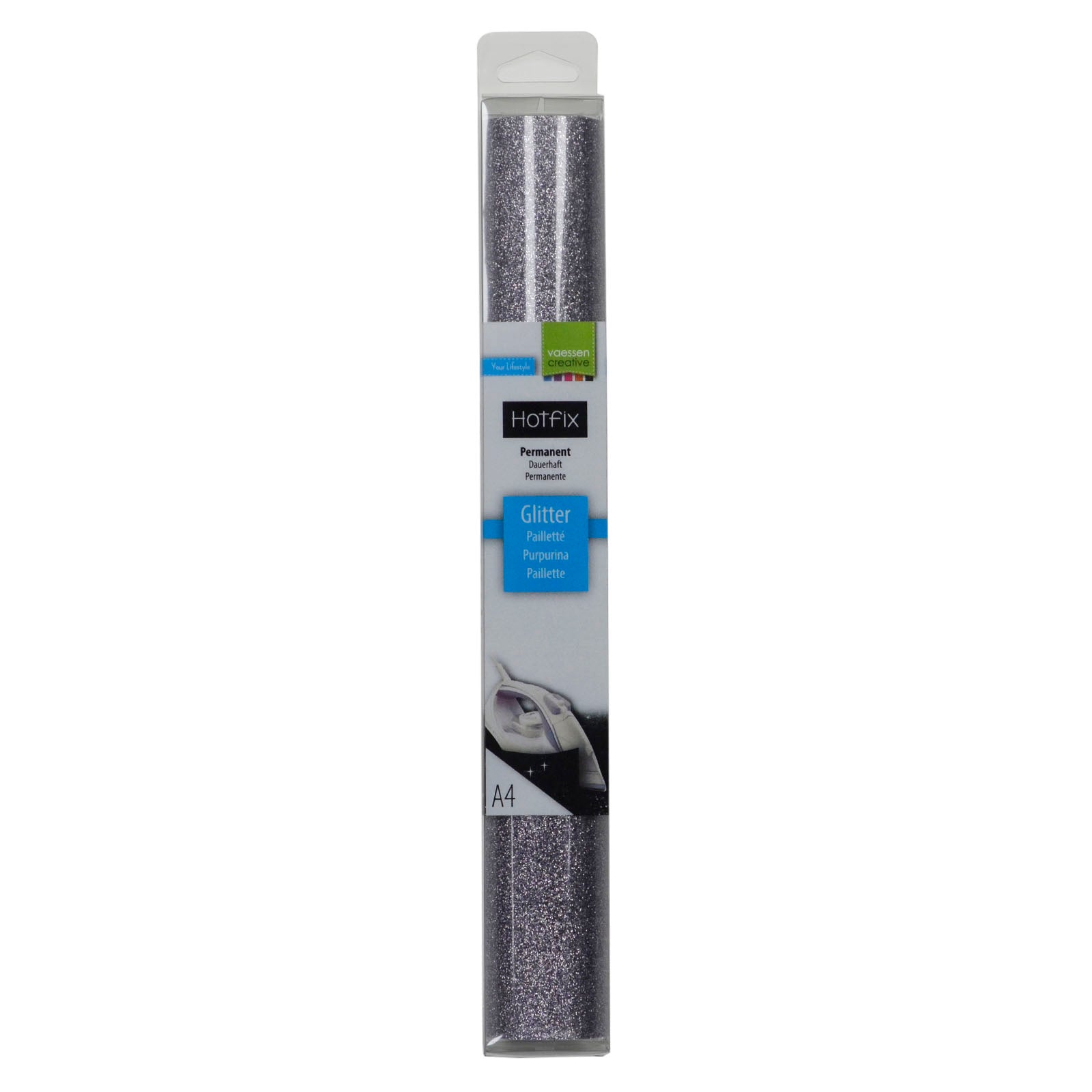 Vaessen creative • glitter flex a4 grey