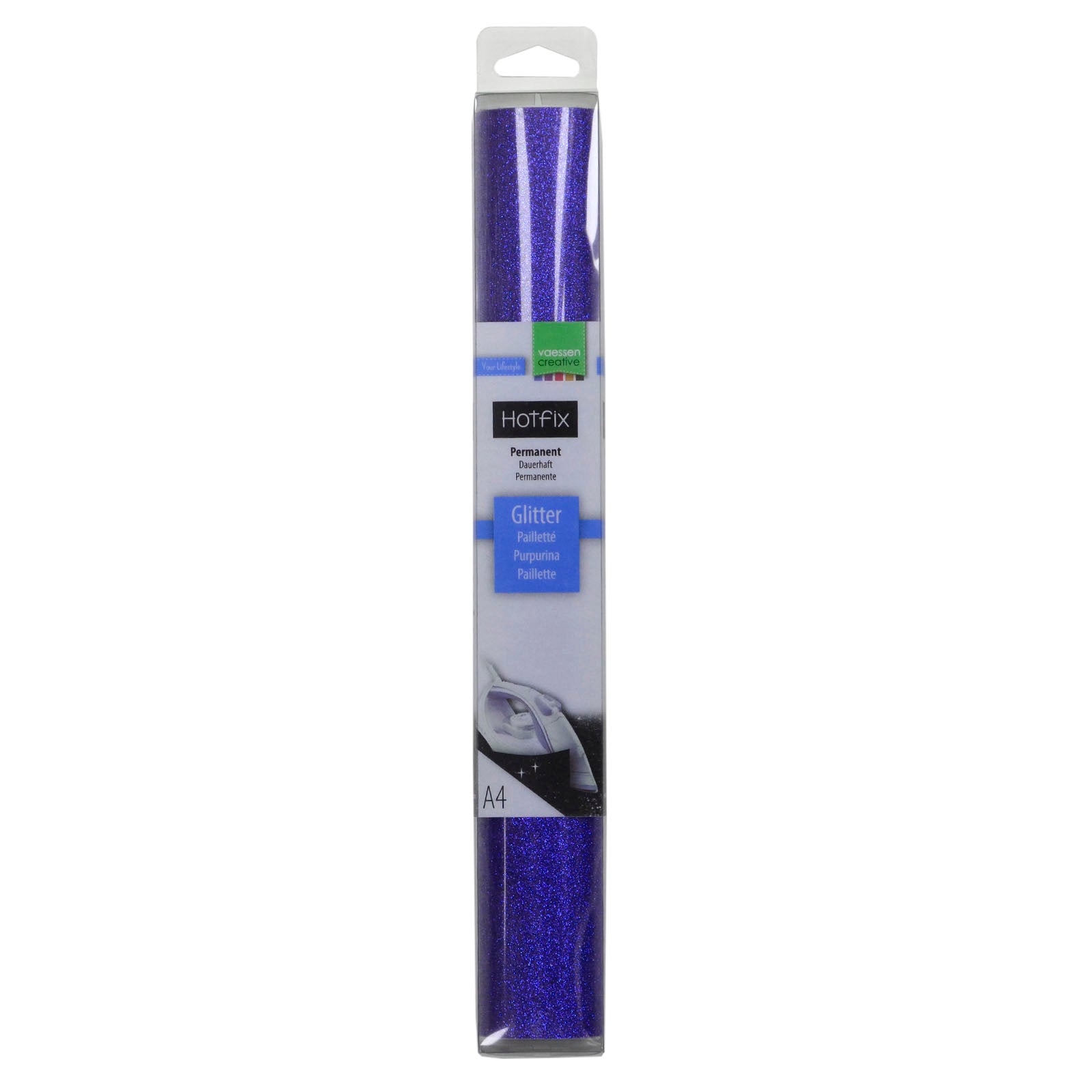Vaessen creative • glitter flex a4 blue