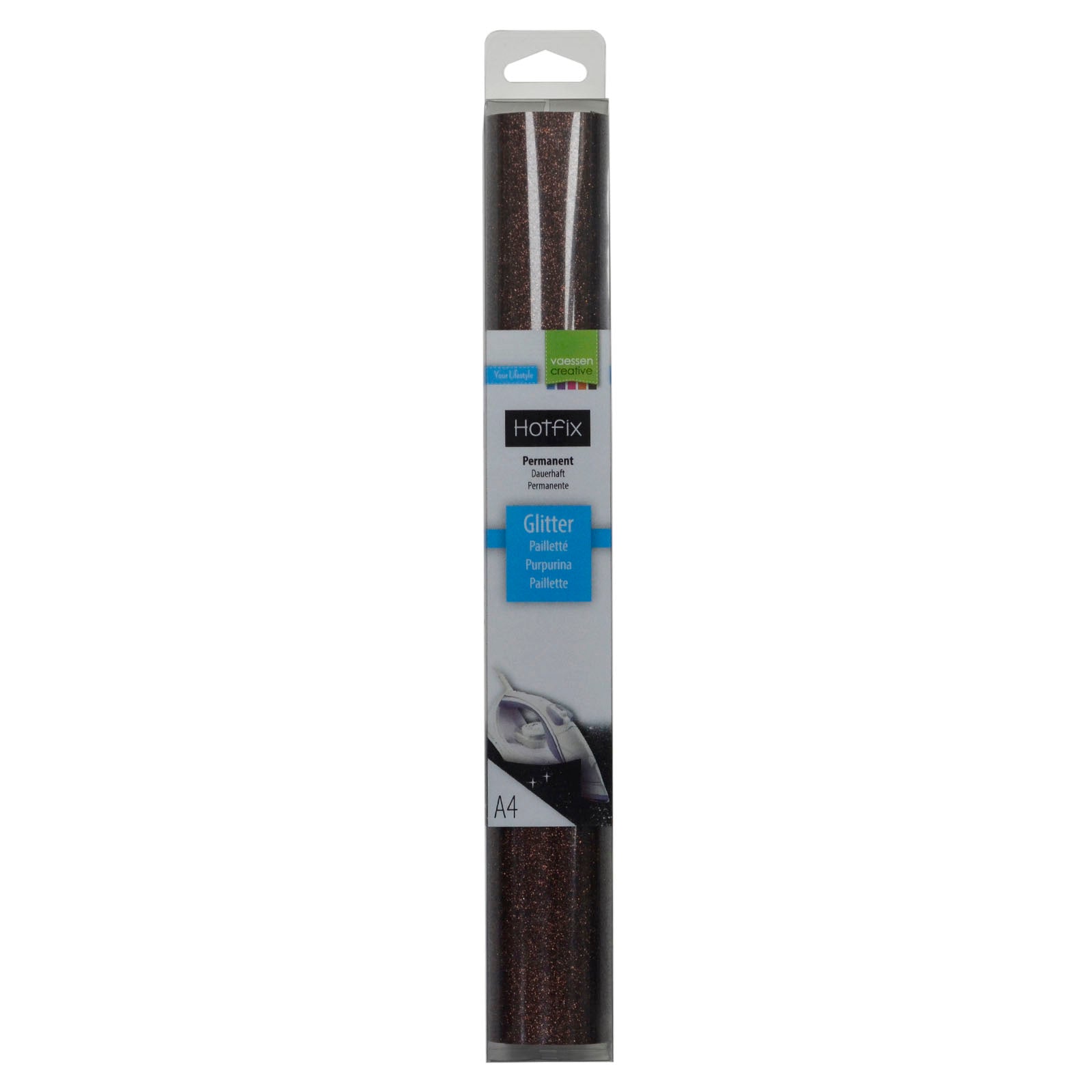 Vaessen creative • glitter flex a4 brown