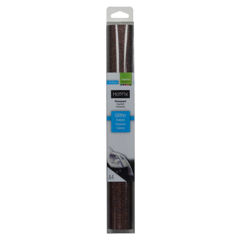 Vaessen creative • glitter flex a4 brown