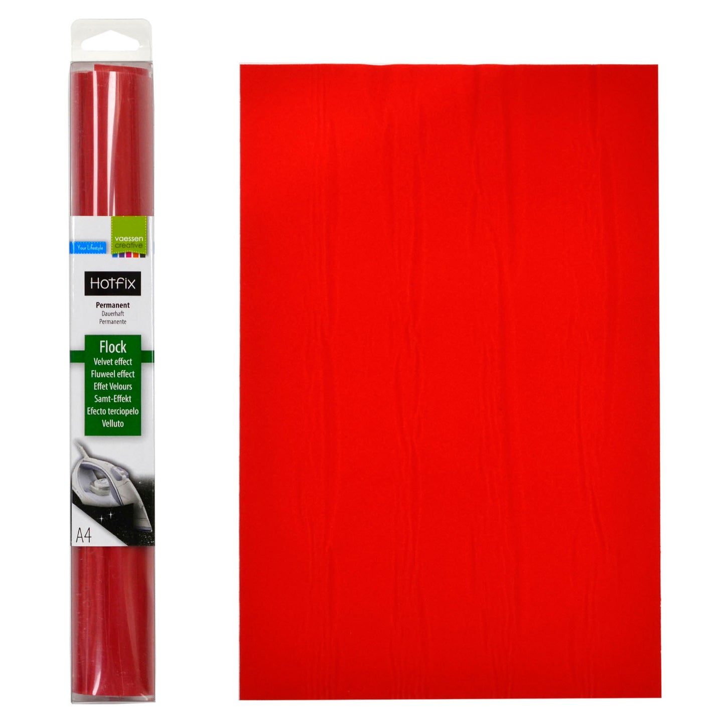 Vaessen creative • flock a4 red