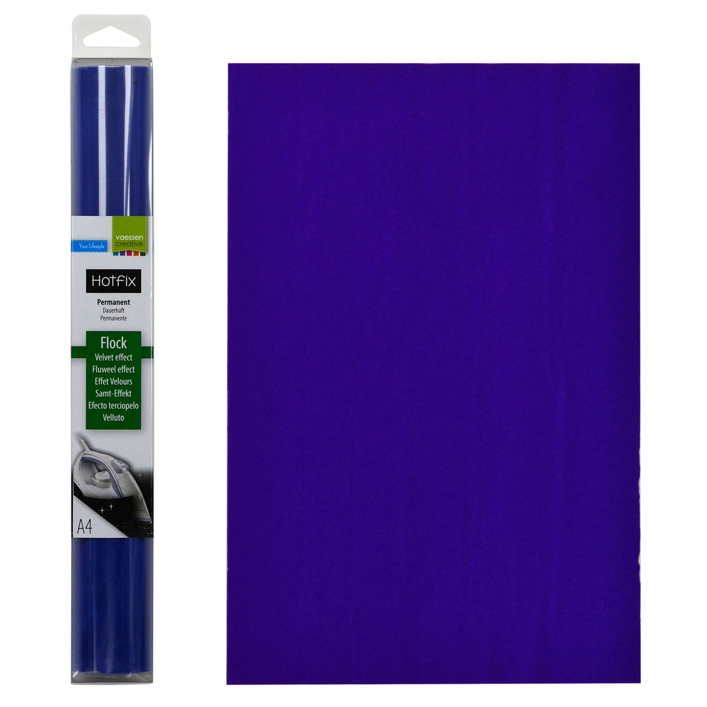 Vaessen creative • flock a4 royal blue