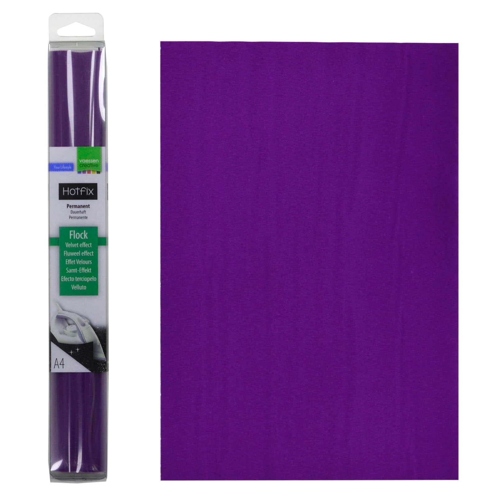 Vaessen creative • flock a4 purple