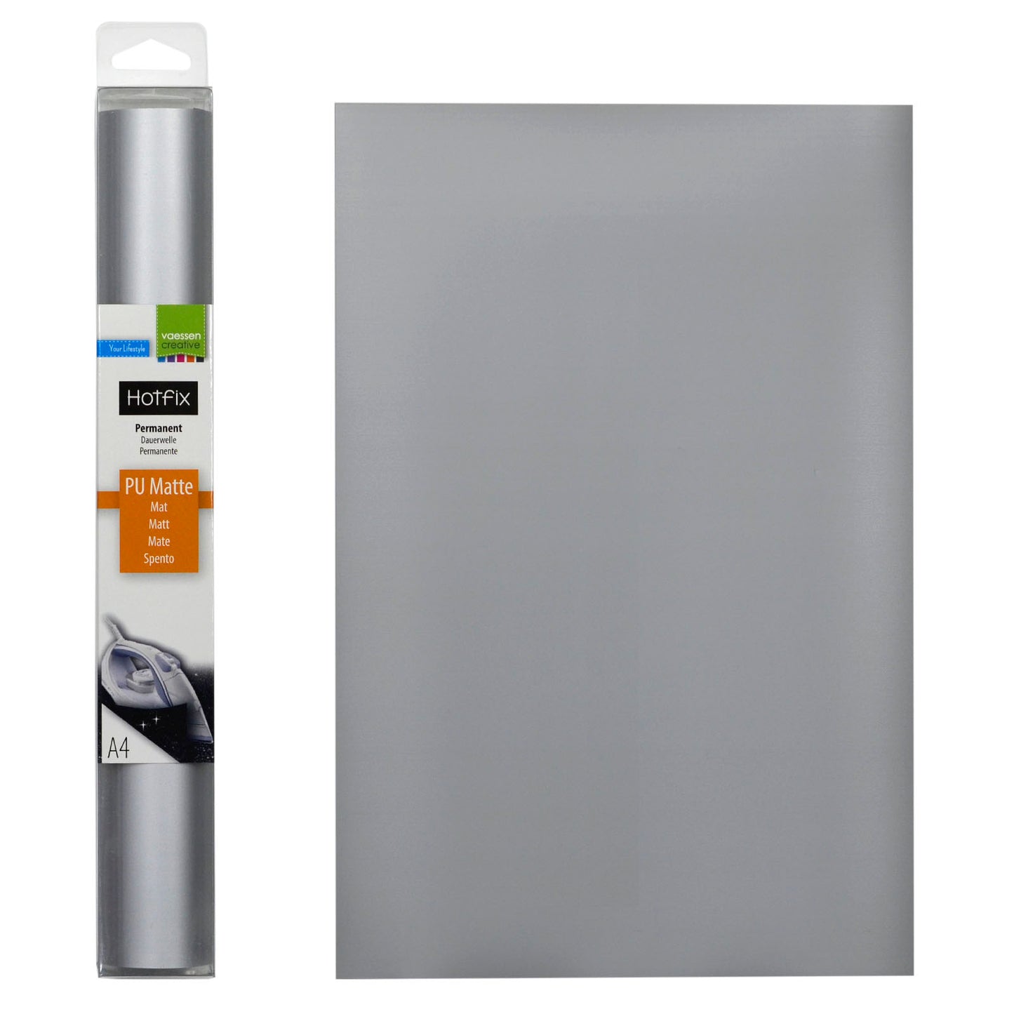 Vaessen creative • flexfolie pu matt a4 silver