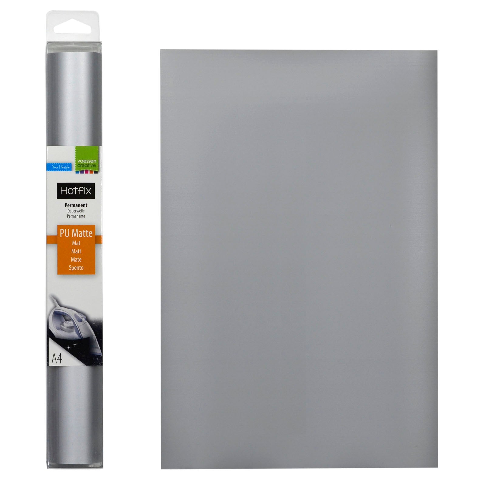 Vaessen creative • flexfolie pu matt a4 silver