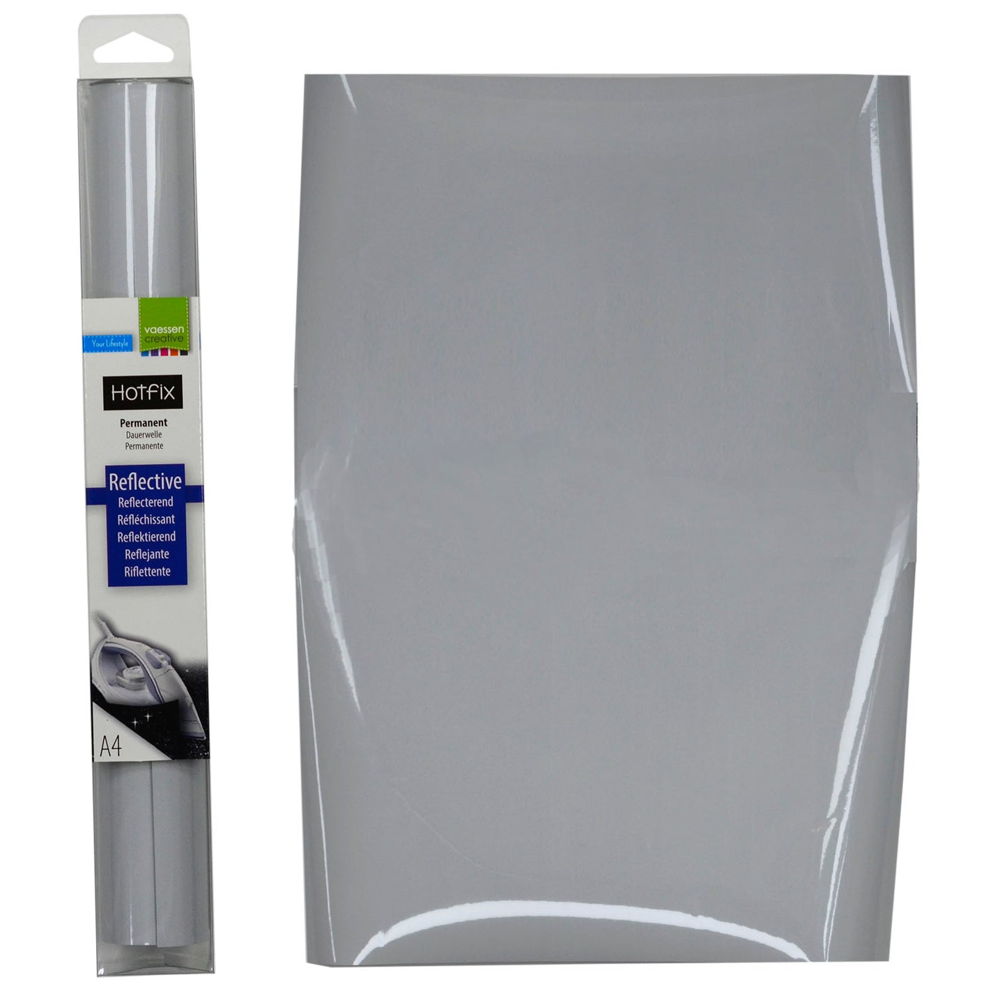 Vaessen creative • hotfix a4 reflective silver