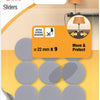 3m 1053576 - meubelgl move protect grijs - 22mm - 9 st | 24 stuks