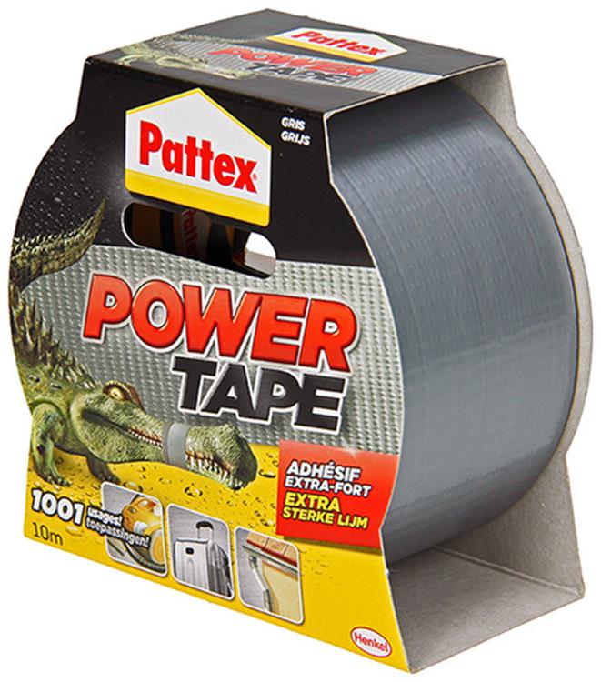 Pattex 1001839 - power tape 10m grijs bl | 6 stuks