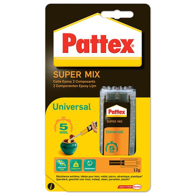Pattex 1005196 - super mix universeel 5min | 6 stuks