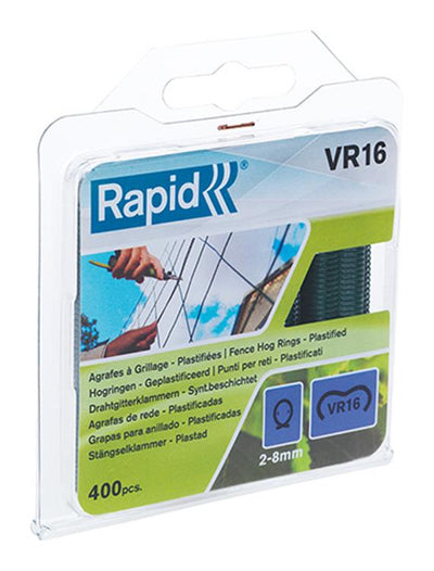 Rapid 1011740 - hogringen groen geplastificeerd (400) vr 16 | 5 stuks