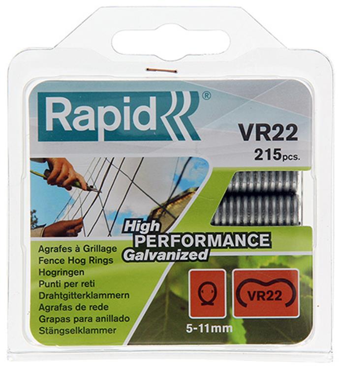 Rapid 1011745 - hogringen (215) vr 22 galva c | 5 stuks