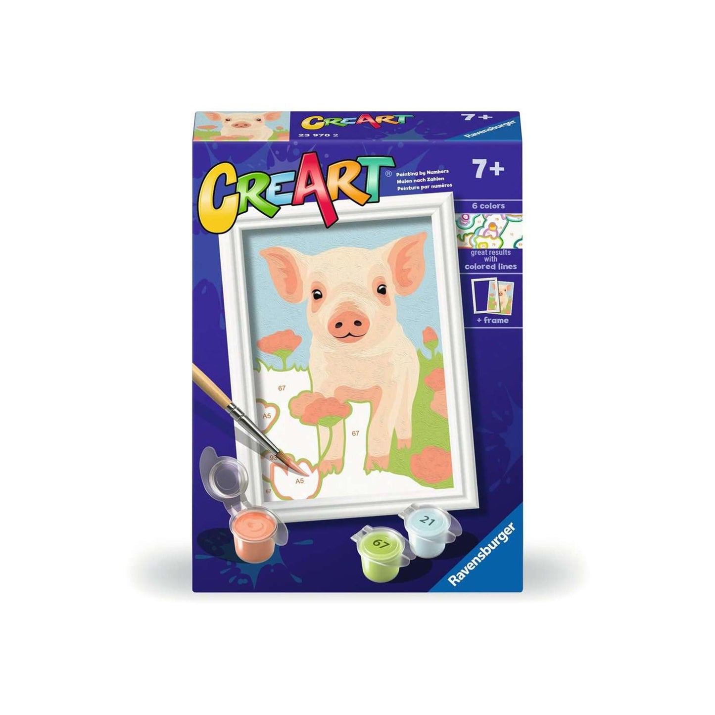 Ravensburger creart schilderen op nummer - varken