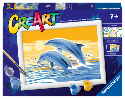 Ravensburger creart schilderen op nummer - vrolijke dolfijnen