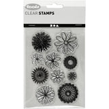 Creativ company silicone stempels bloemen, 1 vel - afbeelding 2