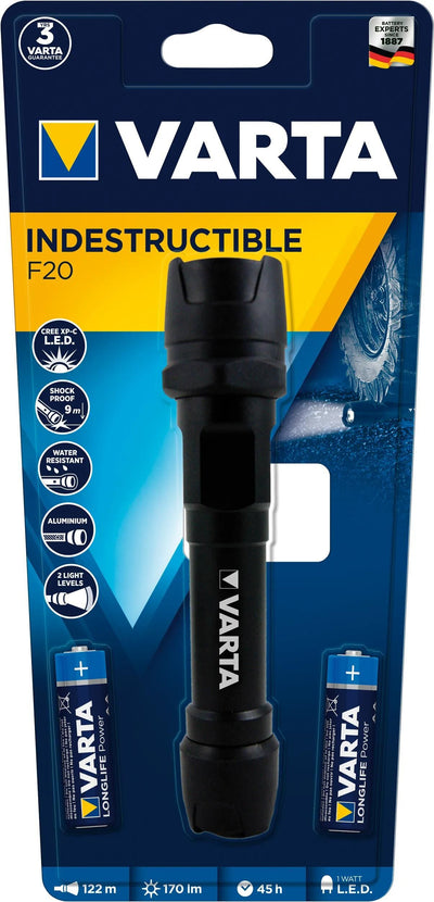 Varta taschenlampe indestructible f20 lamp indestructible f20