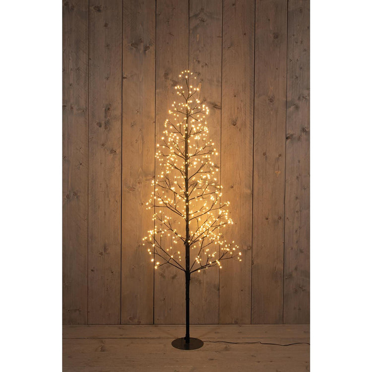 Anna's collection verlichte kerstboom 720led classic warm h150cm met flits functie, dimmer en timer ip44