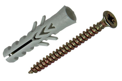 Celo 1015375 - 20 nylon pluggen f + sps 5 mm + schroeven 502615 | 5 stuks