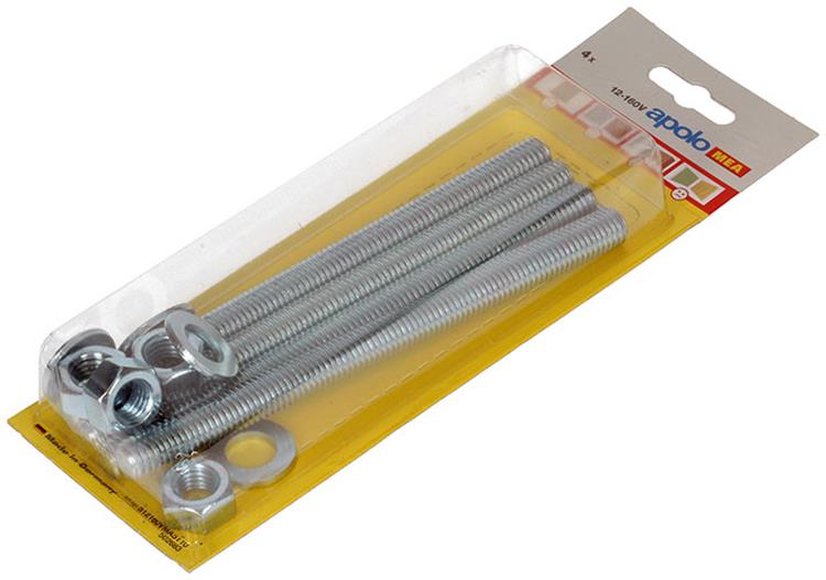 Celo 1015430 - 4 ankerstangen ast 502683 m12-160mm | 5 stuks