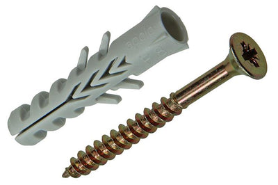 Celo 1015377 - 20 nylon pluggen f + sps 8 mm + schroeven 502750 | 5 stuks