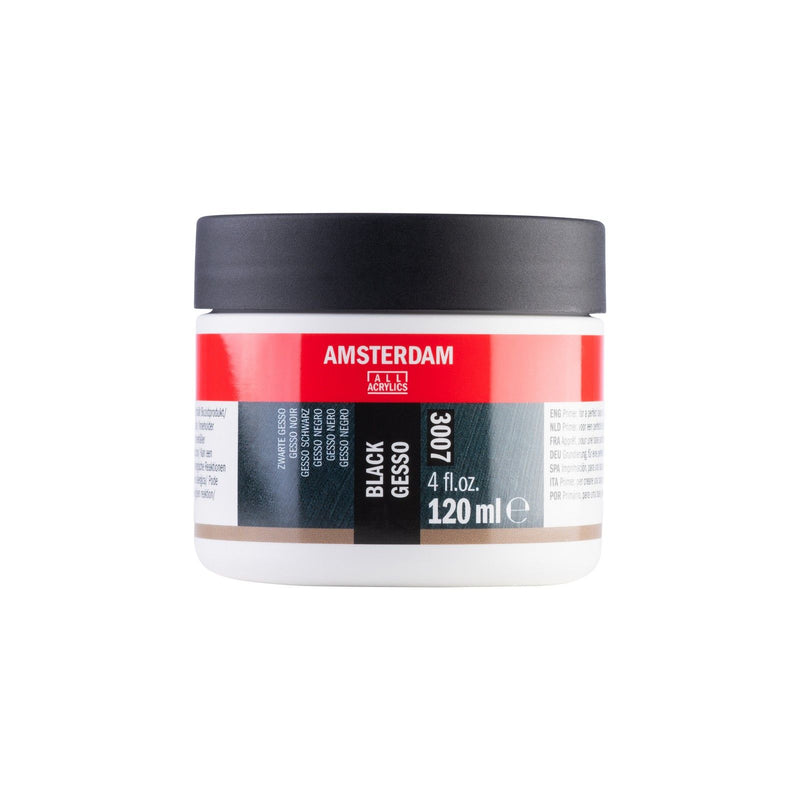 Amsterdam all acrylics amsterdam • zwarte gesso 3007 mini 120ml