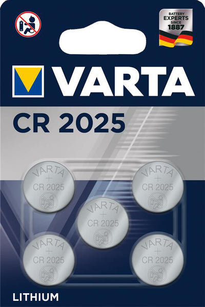 Varta lithium coin cr2025 batterij (5 stuks)