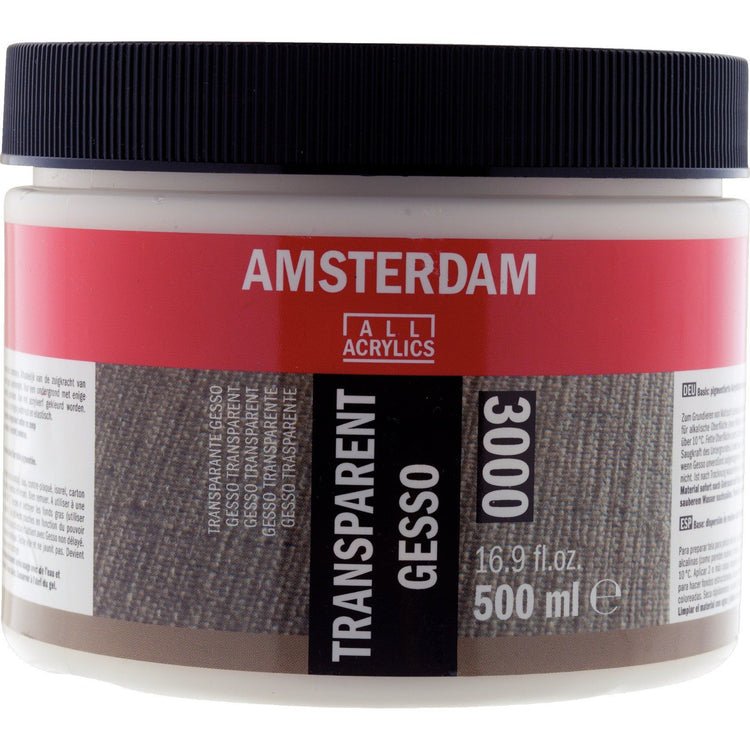 Amsterdam all acrylics amsterdam • gesso 3000 transparent 500ml