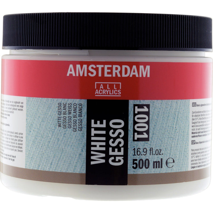 Amsterdam all acrylics amsterdam • gesso 1001 white 500ml