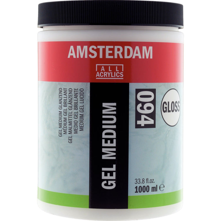 Amsterdam all acrylics amsterdam • gel medium glanzend 094 pot 1000 ml