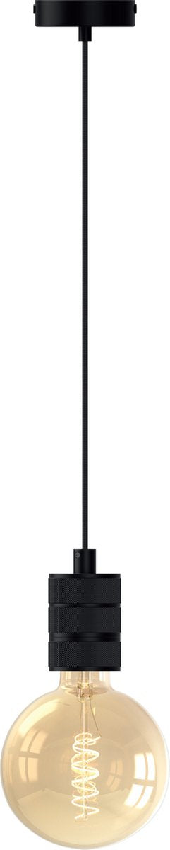 Calex retro pendel - industrieel hanglamp - e27 fitting - zwart - excl. lichtbron