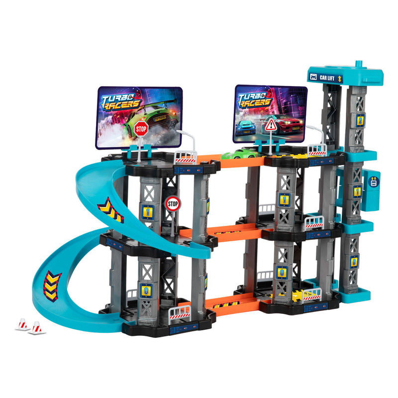 Turbo racers parkeergarage met lift