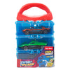 Toi-toys turbo racers opbergkoffer met 3 metalen auto's