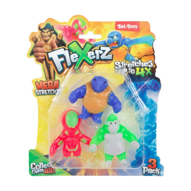 Toi-toys anti stressfiguur flexerz 3st 6cm
