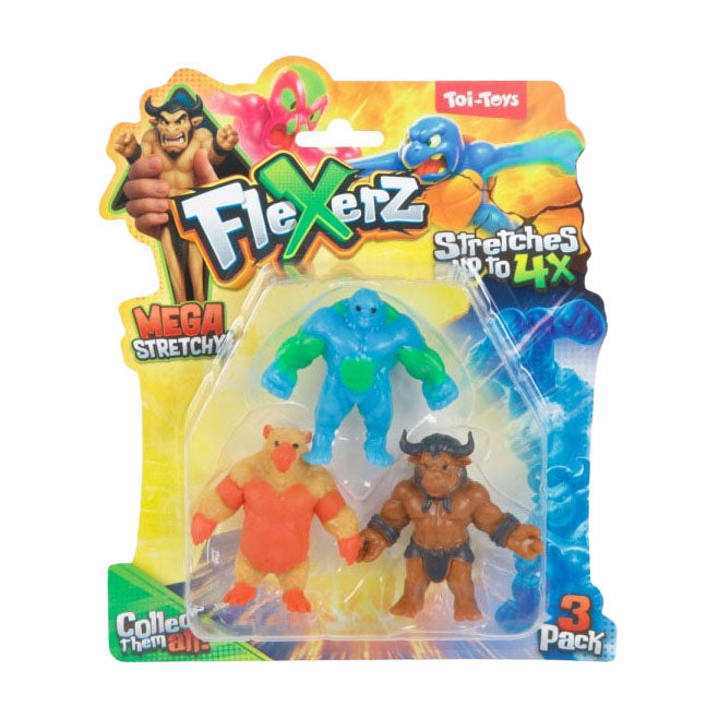 Toi-toys anti stressfiguur flexerz 3st 6cm