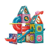 Toi-toys bouwset magneetpanelen knikkerbaan - 78dlg. - afbeelding 1