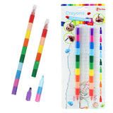 Toi-toys 10-in-1 waskrijt pen, 2st. - afbeelding 2